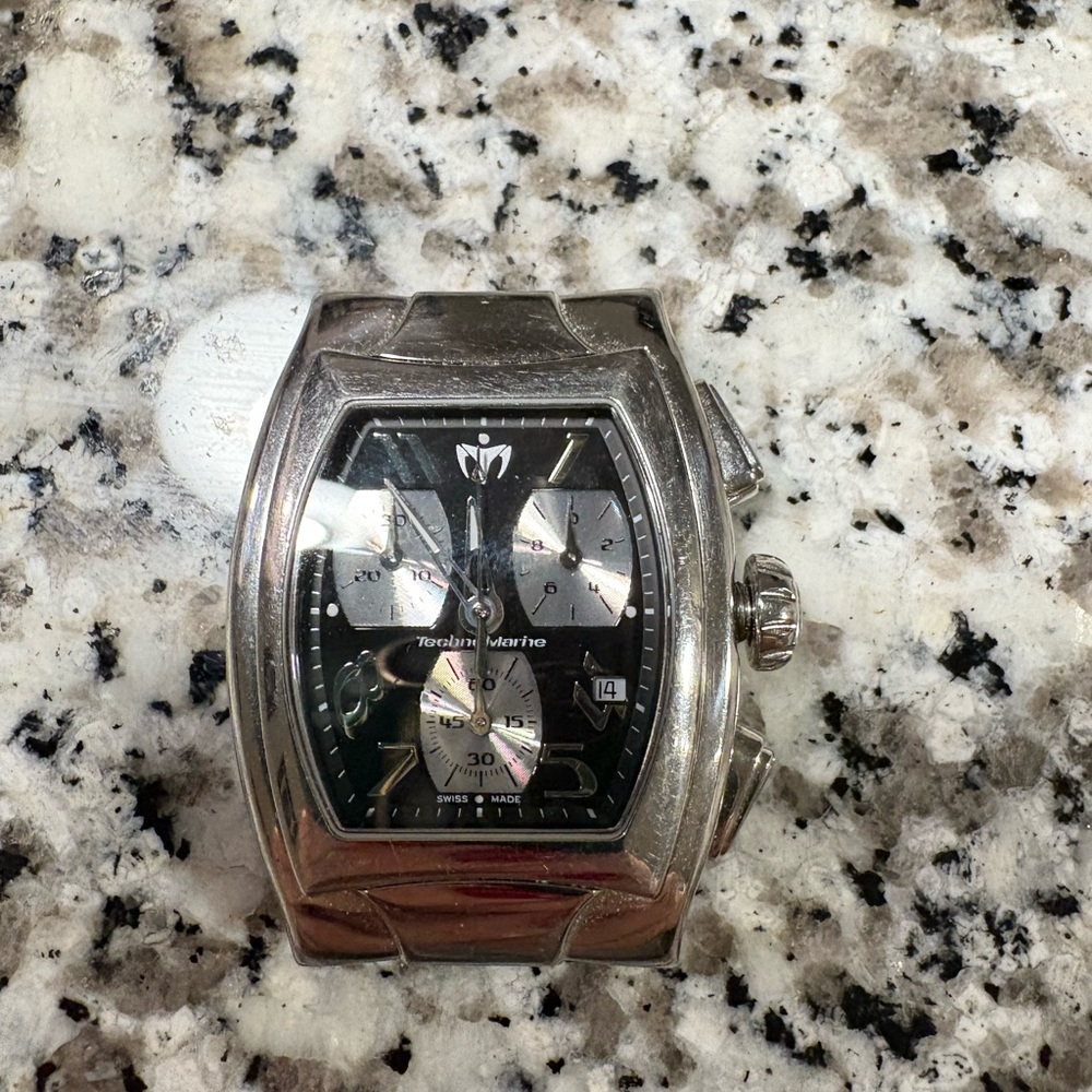 Technomarine Silver and Black watch